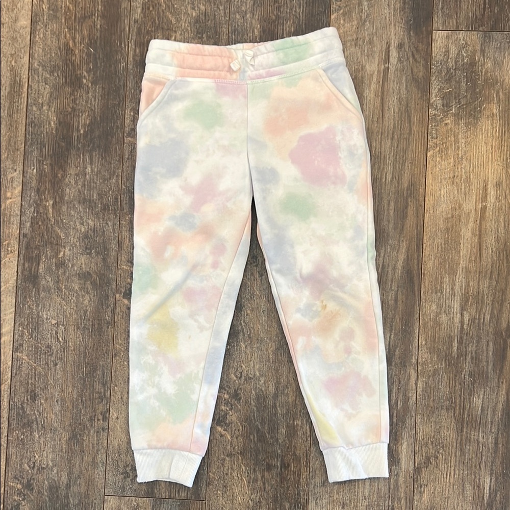 Jumping Beans Pastel Tie-Dye Joggers with Tapered Legs